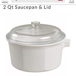 Princess House 2 Qt Saucepan & Lid and handle, made in France.
